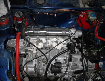 tak wygląda teraz silnik w trakcie składania