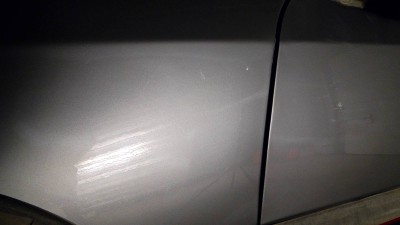 Po korekcie - prawidlowa struktura lakieru - bez blasku - pozostala warstwa past