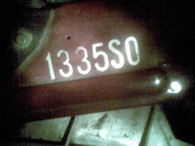 numer, który udało mi się znaleźć w miejscy na kod lakieru..