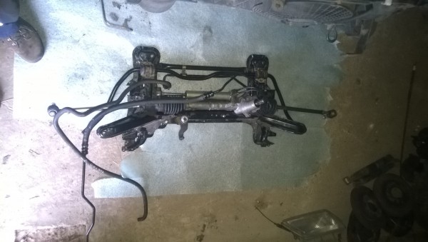 Sanki GTI, wspomaganie z 306, nowe drążki i końcówki z 205.